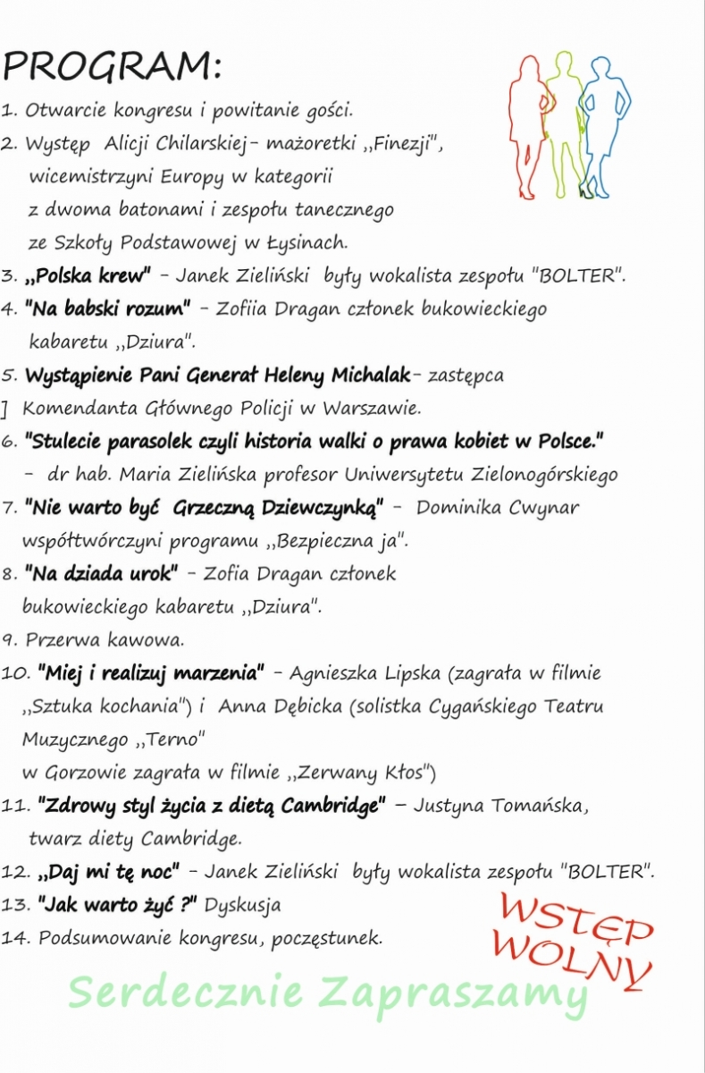 program VI kongresu kobiet