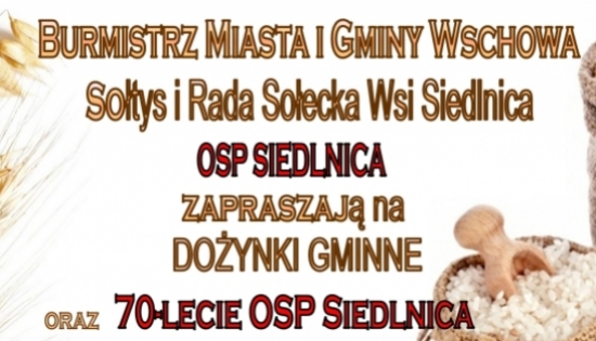 plakat dożynek gminnych