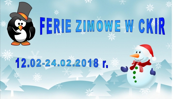 plakat zimowy z bałwanem