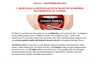 plakat informacyjny o akcji