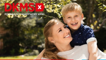 plakat dotyczący akcji po prawej zdjęcie maya z dzieckiem 