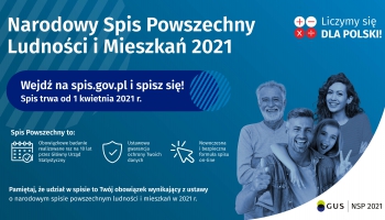 baner -Narodowy Spis Ludności i Mieszkań 2021