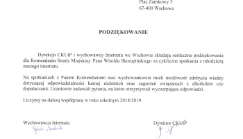 podziękowanie